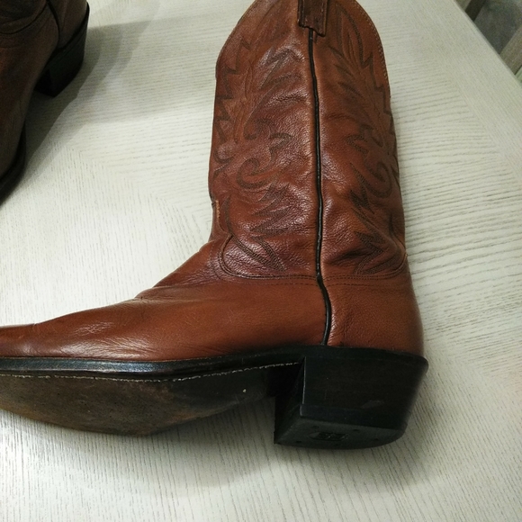Dan Post Brown Cowboy‎ Boots Sz 19 R
